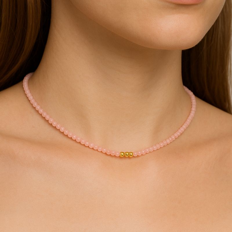 Colar Choker Rosa Serenity