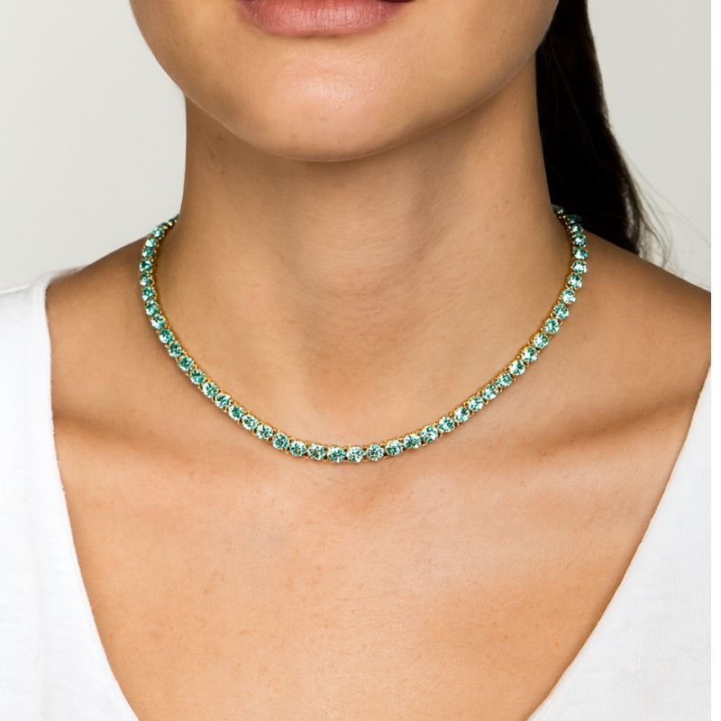 Colar riviera verde