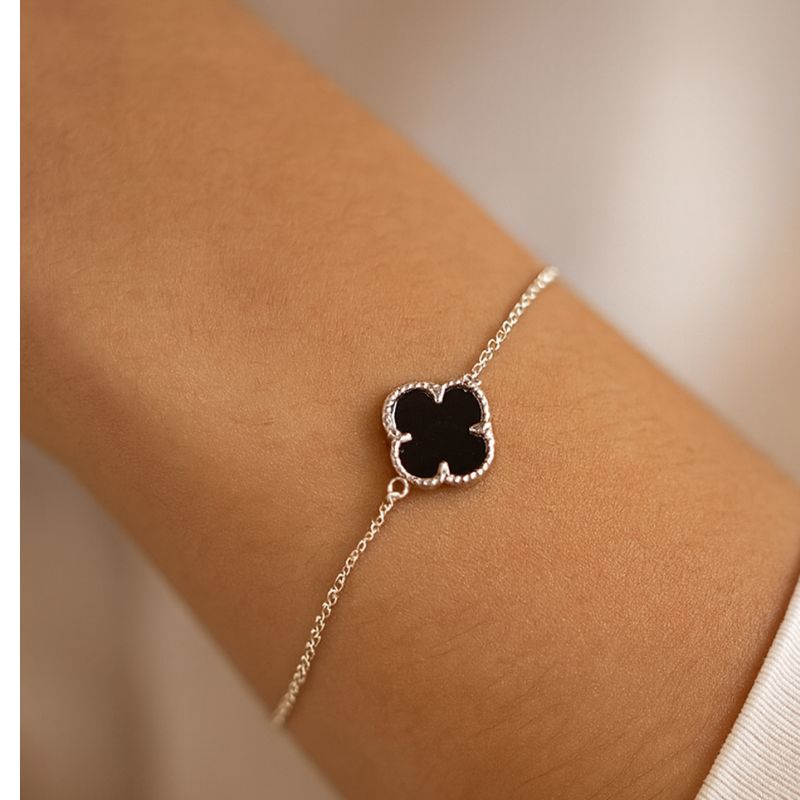 Pulseira trevo black