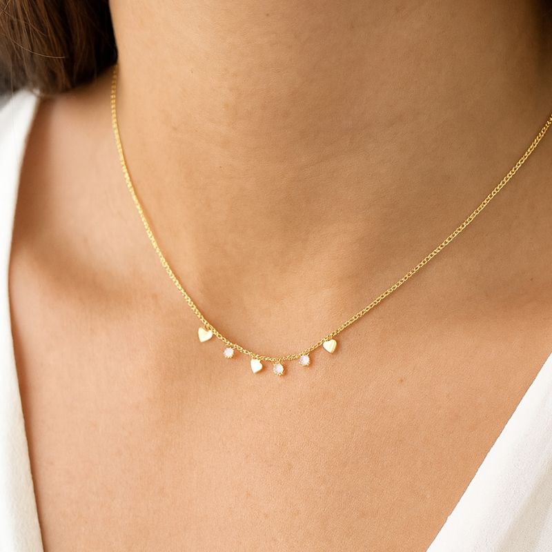 Colar love luz - banho ouro 18k