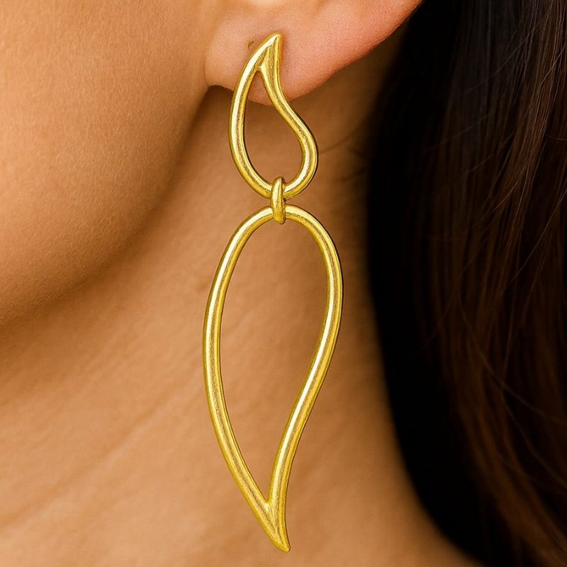 Brinco fest - banho ouro 18k