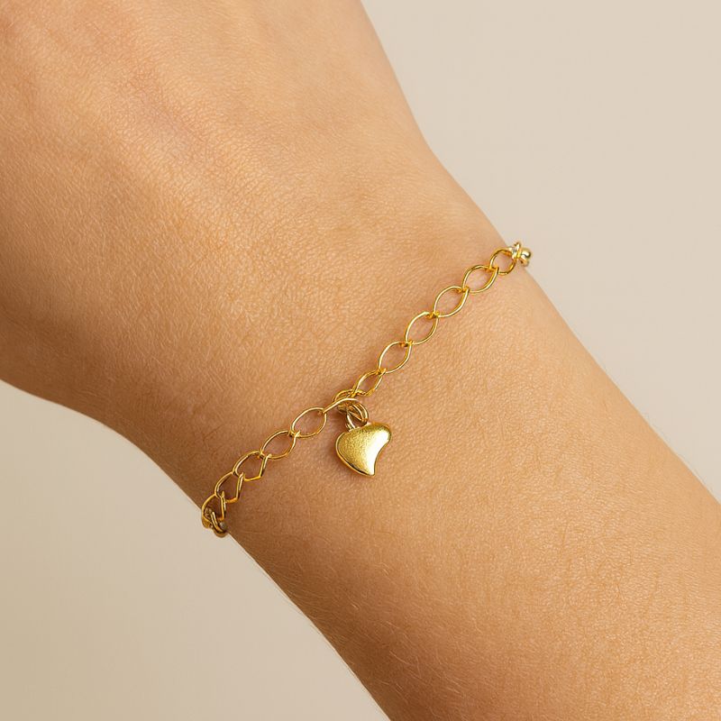 Pulseira Amor Dourado – Banho Ouro 18k