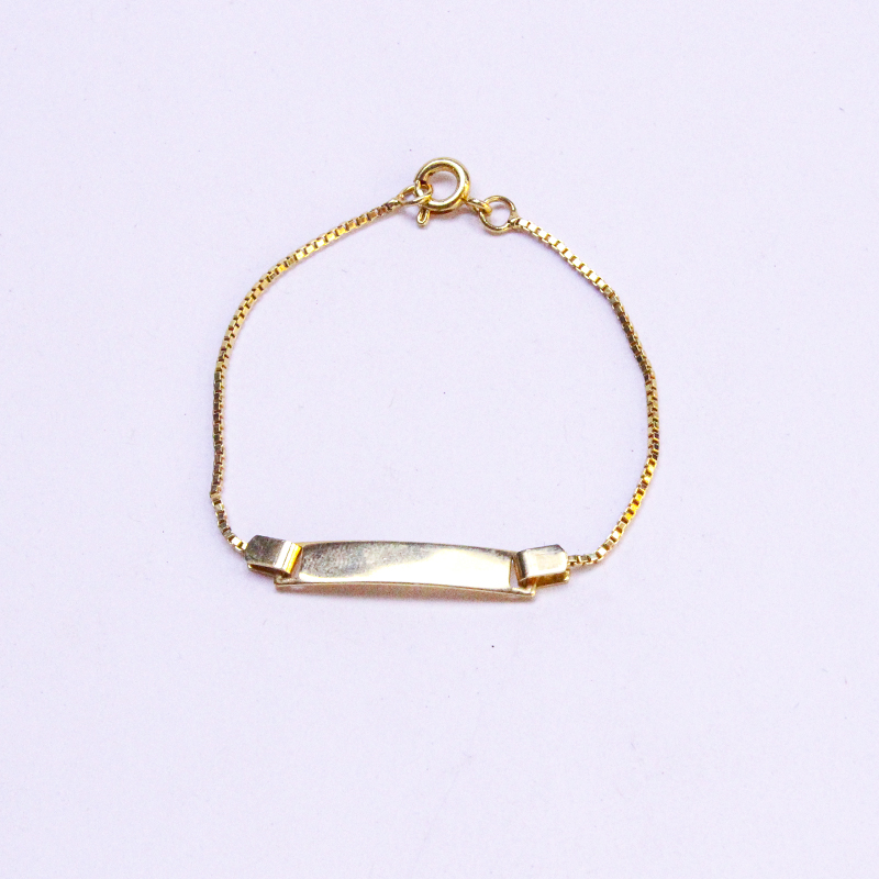 Pulseira infantil- banho ouro 18k