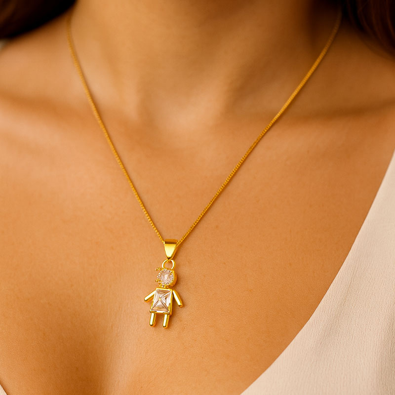 COLAR MENININHo CRISTAL LUXE