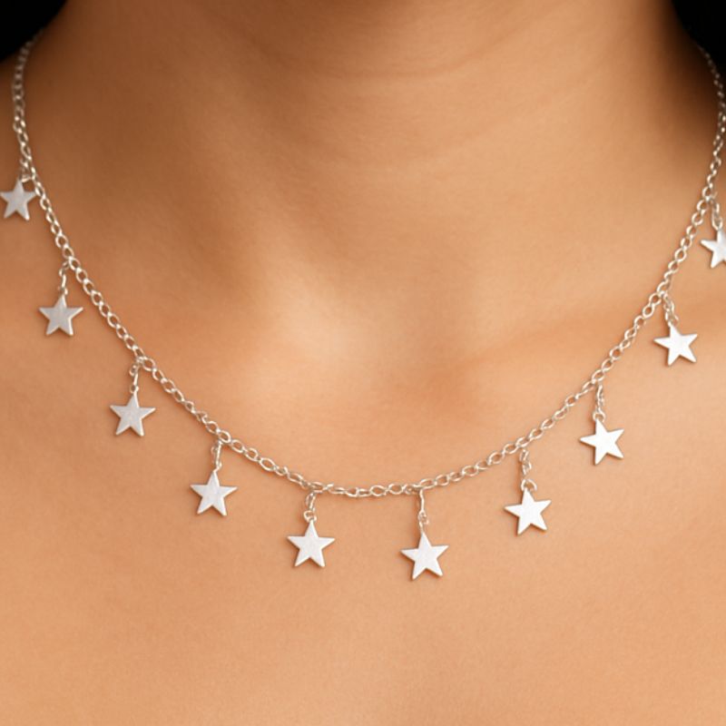 Colar Galaxy Shine - banho prata 925