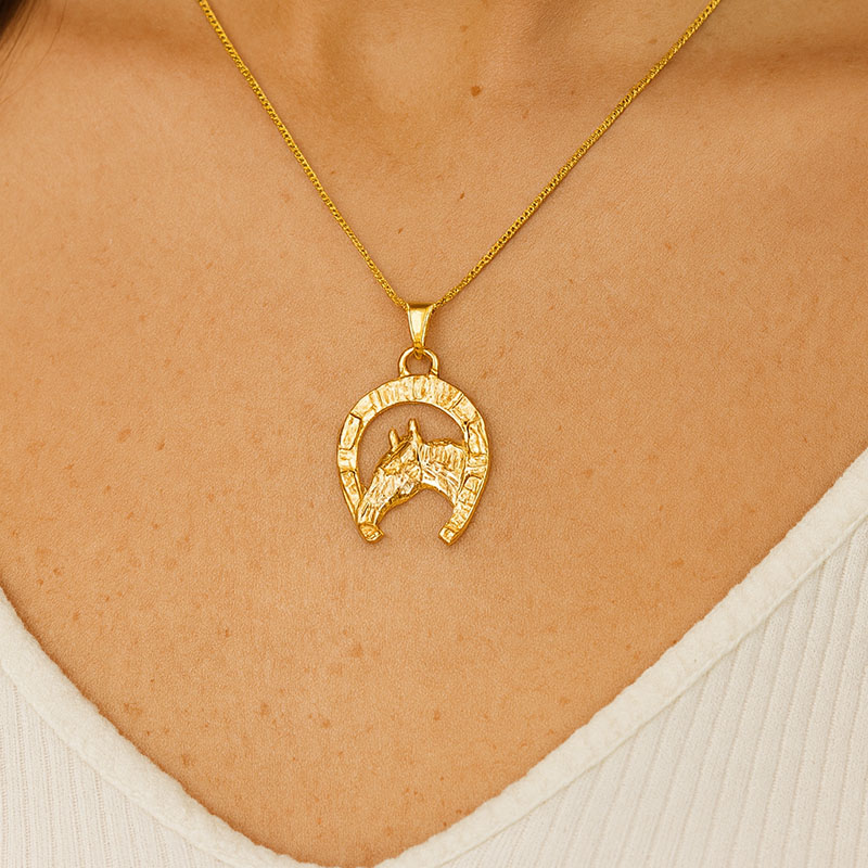 Colar Cavalo com Ferradura