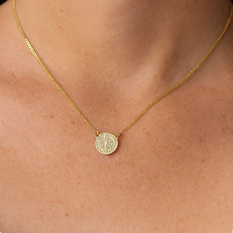 COLAR ESCAPULÁRIO MEDALHA RELEVADA