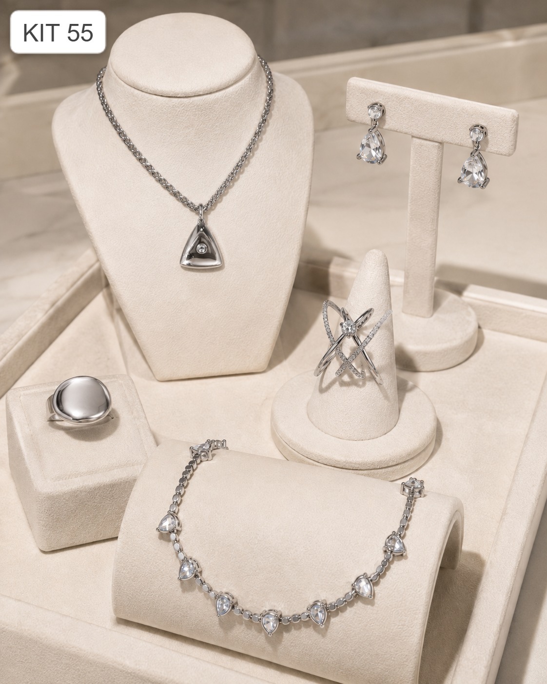 Kit Órbita de Cristal – Elegância Contemporânea